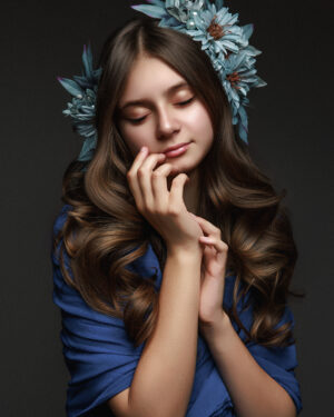 Asymetryczna opaska Mystic Blue