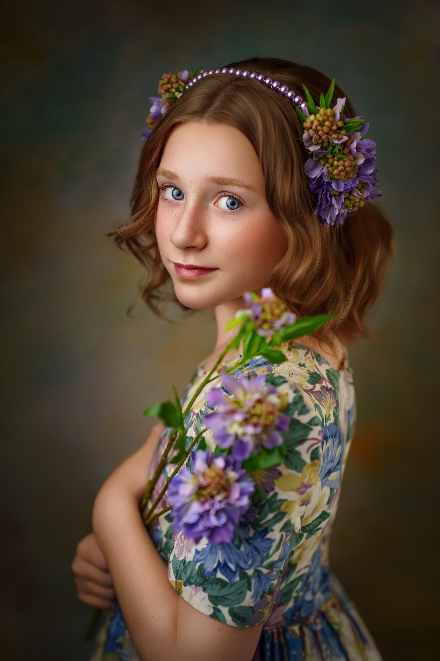 Opaska Floral Melody – Violet - obrazek 3